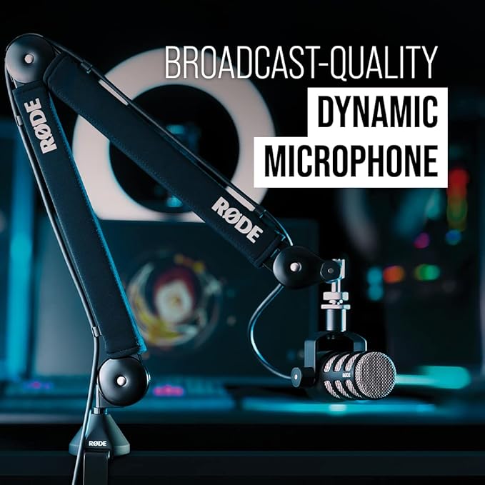 RØDE PodMic Cardioid Dynamic Broadcast Microphone — XLR Output, Requires Audio - Image 2