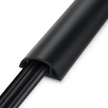 8.5FT Black Cord Cover Floor, Cord Protector, Floor Extension Cable Cover by LZEOY
