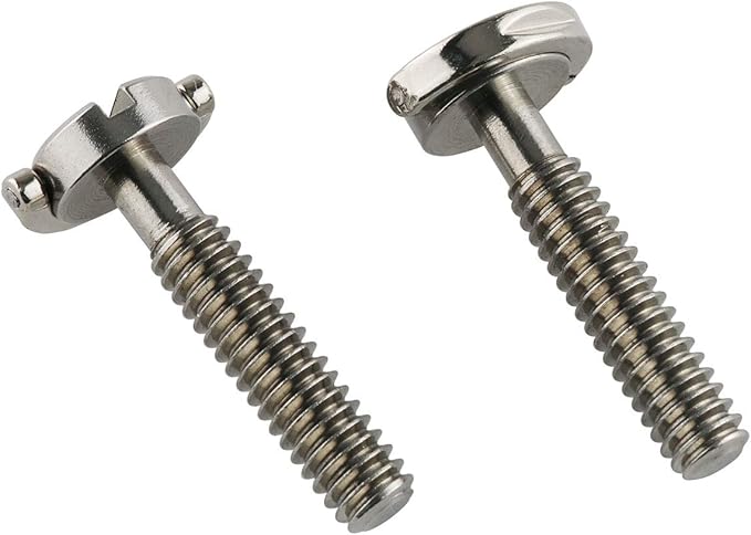 E-outstanding D Ring Hinged Screw 2PCS 1/4-20 Thread D-Ring Stainless Steel by E-outstanding