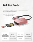 FORIDA SD Card Reader, 2 in 1 Micro SD Card Reader USB C 3.0 High Speed Dual - Image 9