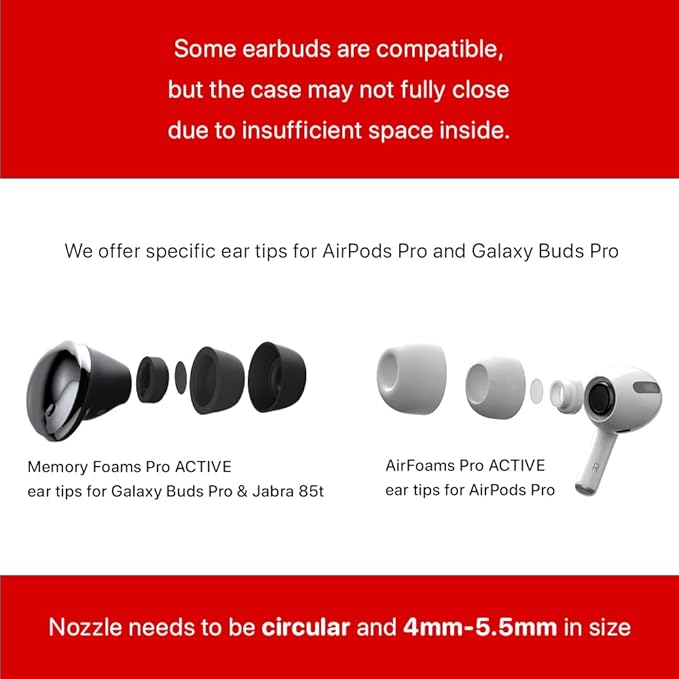 AirFoams Pro Universal Memory Foam Ear Tips - Image 8