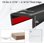 Rubber Edge Trim, 2-1/2 inch Wide U Channel Edge Trim, Big Size U Shaped Trim - Image 2