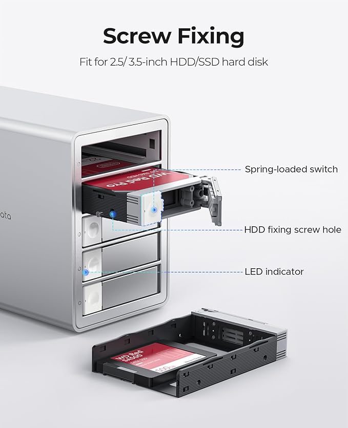ORICO 5Bay RAID External Hard Drive Enclosure - Image 4