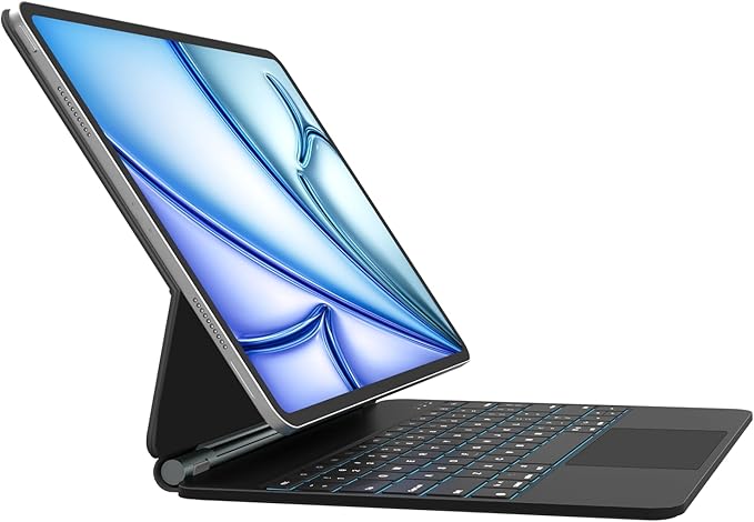 Keyboard Case for iPad Air 13 Inch, iPad Pro 12.9 inch–Magic-Style Magnetic by Otuoor