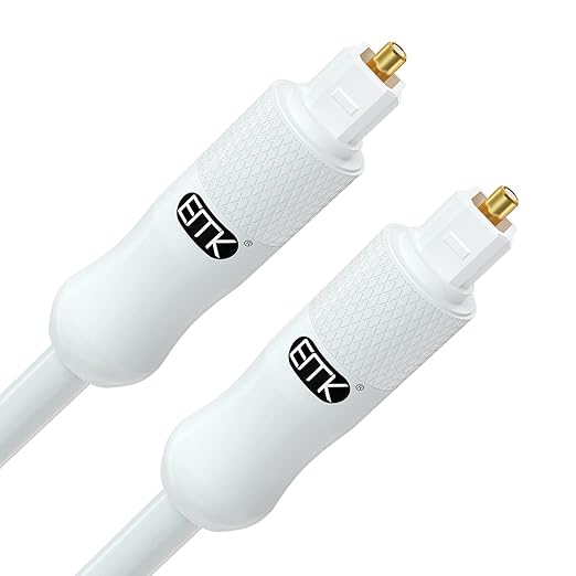 EMK White Optical Audio Cable by EMK