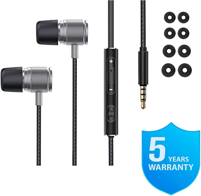 LUDOS Ultra Wired Earbuds in-Ear Headphones, 5 Years Warranty, Earphones - Image 6