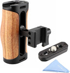 Wooden NATO Side Handle Mini Grip & NATO Rail 50mm - Image 2