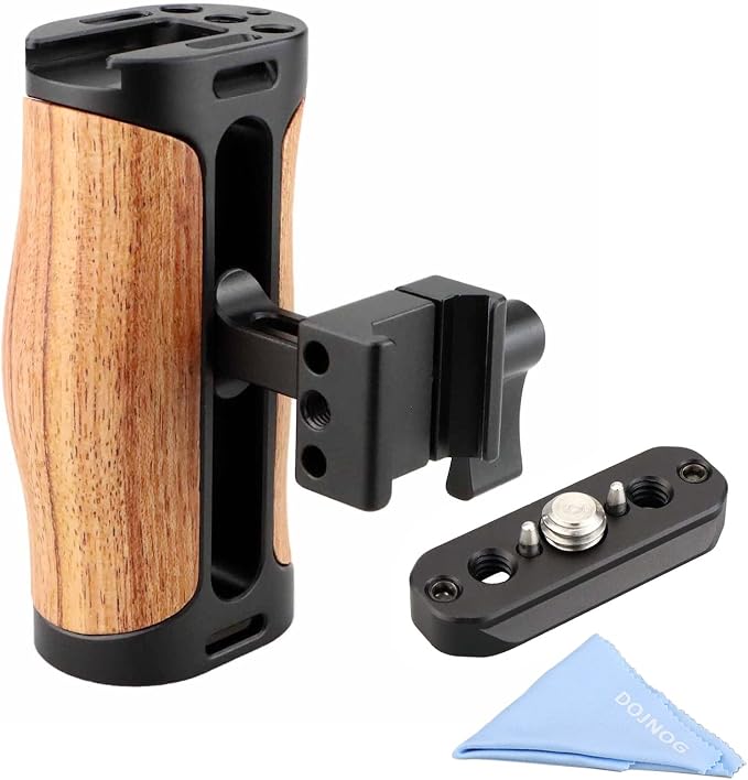 Wooden NATO Side Handle Mini Grip & NATO Rail 50mm - Image 2