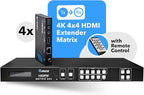 OREI Professional 4K 4x4 HDMI Extender Matrix - Image 8