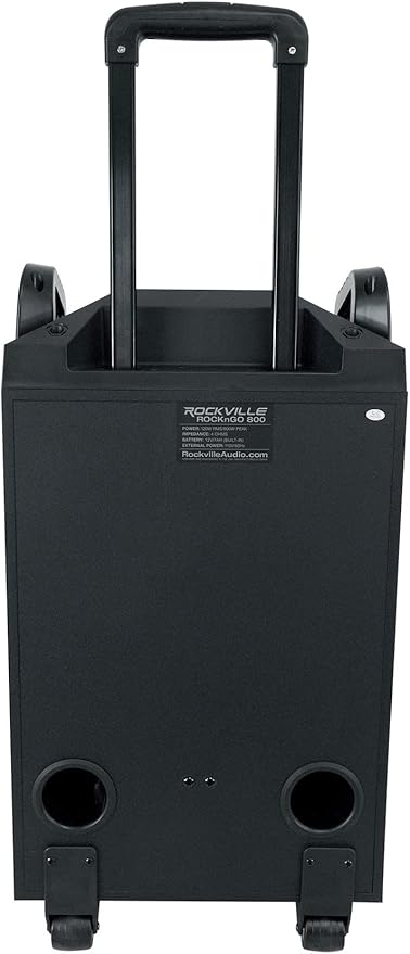 Rockville ROCKNGO 800 10" Portable Bluetooth Speaker, LED Lights, Mic Priority - Image 8