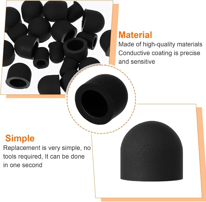 40 Pcs Stylus Tips Replacement Tips Only Pencil Rubber - Image 3