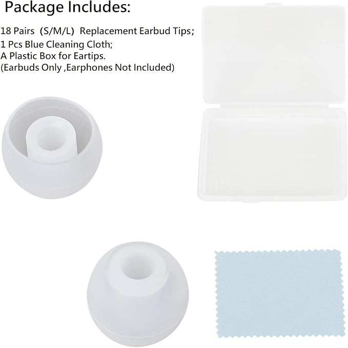 Earbud Replacement Tips Silicone Earbud Tips Earbuds Cushions - Image 6
