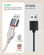 for Apple Watch Charger, 3-in-2 Silicone Multi Charging Cable Travel Fast - Image 9