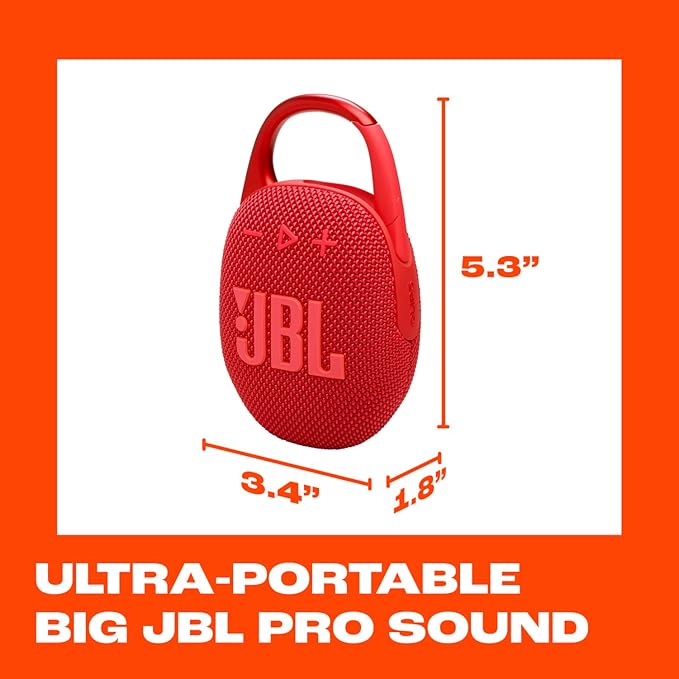 JBL Clip 5 - Ultra-Portable, Waterproof & Dustproof Bluetooth Speaker, Big Pro - Image 6