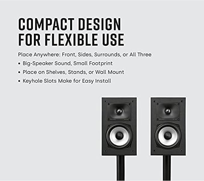 Polk Monitor XT15 Pair of Bookshelf or Surround Speakers - Image 3