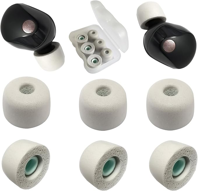 Memory Foam Eartips for Sony WF-1000XM5 Filter Screen Foam Tips for WF-1000XM5 by Mijusun