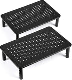 LOTEYIKE TV/Monitor Riser Desktop Stand, Flat Screen, Sturdy Metal Laptop by LOTEYIKE