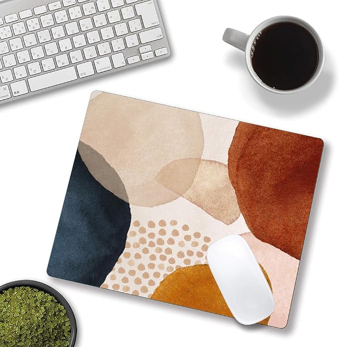 Mouse Pad, Modern Abstract Marble Mousepad, Cute Mouse Mat Waterproof Non-Slip - Image 4