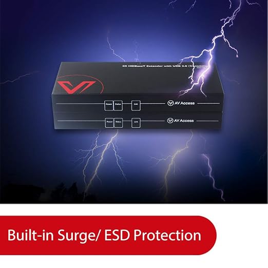 AV Access HDMI USB Extender KVM, 100m/330ft 4K 60Hz 1080p 120Hz Over - Image 7