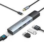 MOKiN USB C Hub, 5 in 1 USB CMultiport Adapter 8K HDMI, 100W PD, 3 USB-A Data - Image 9