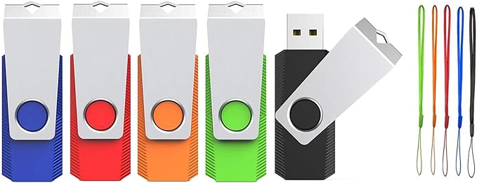 5 Pack 16GB Flash Drive, Wooolken USB 2.0 Memory Stick by WOOOLKEN