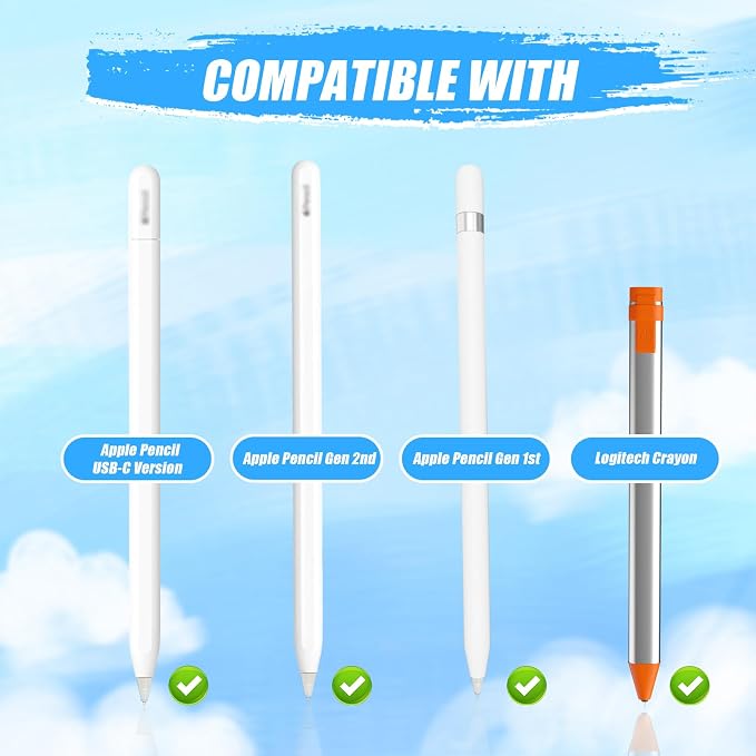 Upgraded iPad Pen Tips fit for Apple Pencil Pro/2nd /1st /USB-C Generation iPad - Image 6
