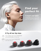 Ear Plugs for Sleeping Noise Reduction Reuseable, High Fidelity– 7 Pair Eartips - Image 5