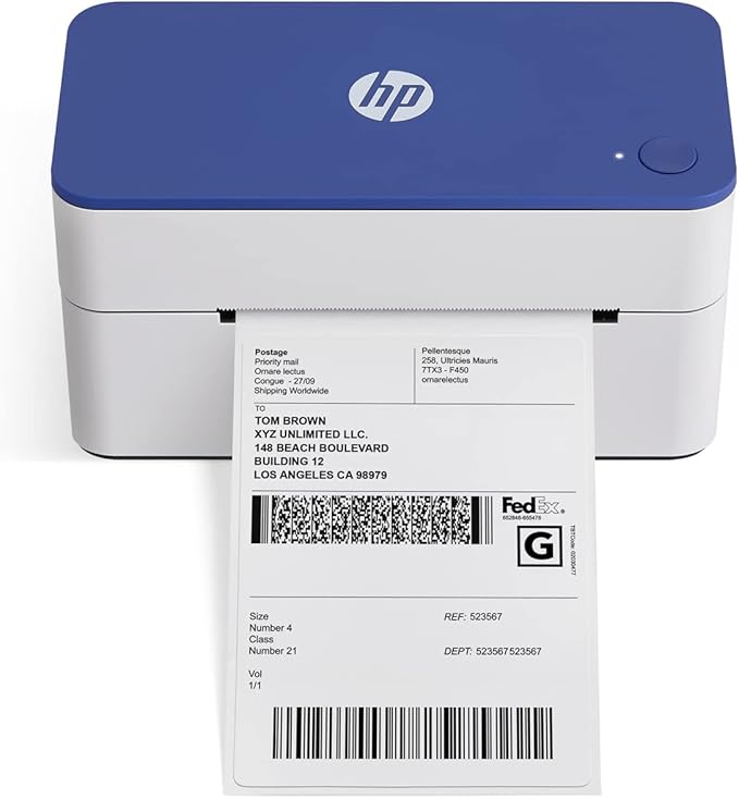 HP Shipping Label Printer, Commercial Grade Direct Thermal, Compact & by HP