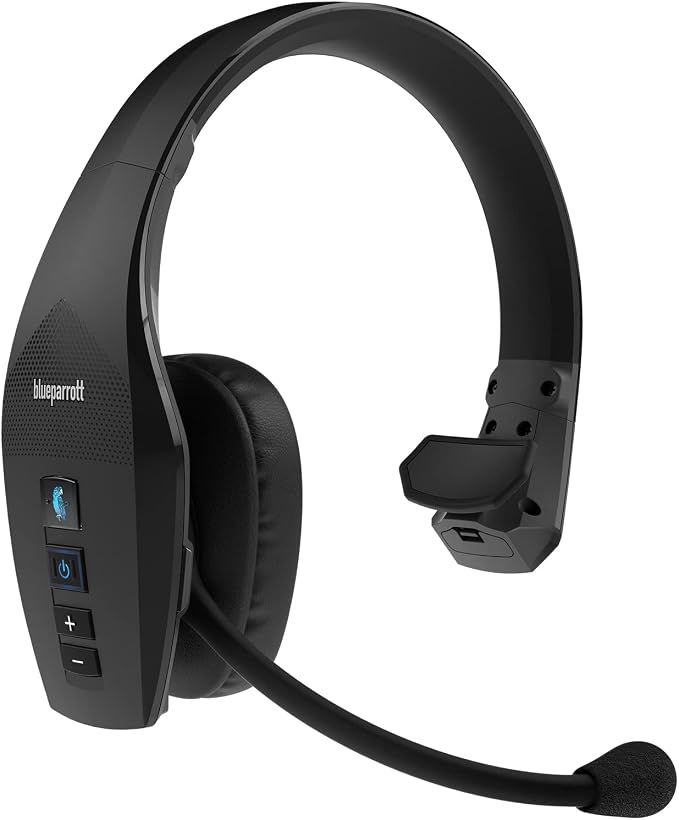 BlueParrott B650-XT Mono Bluetooth Wireless Headphones 96% Noise Canceling Over by BlueParrott