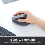 Logitech MX Vertical Wireless Mouse – Ergonomic Design Reduces Muscle Strain - Image 5