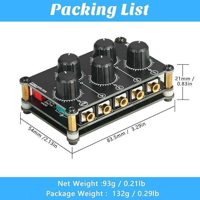 Little Bear MC5 Mini Portable Stereo 4 Channel Audio Mixer Passive Live Studio - Image 9