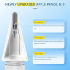 2+6 Pack for Apple Pencil Tips, Upgraded Replacement Pencil Nibs for Apple - Image 4