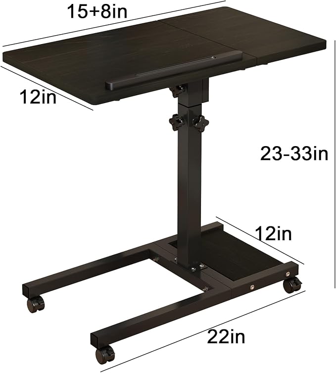 TigerDad Mobile Adjustable Height Laptop Stand PC Computer Portable Notebook - Image 2