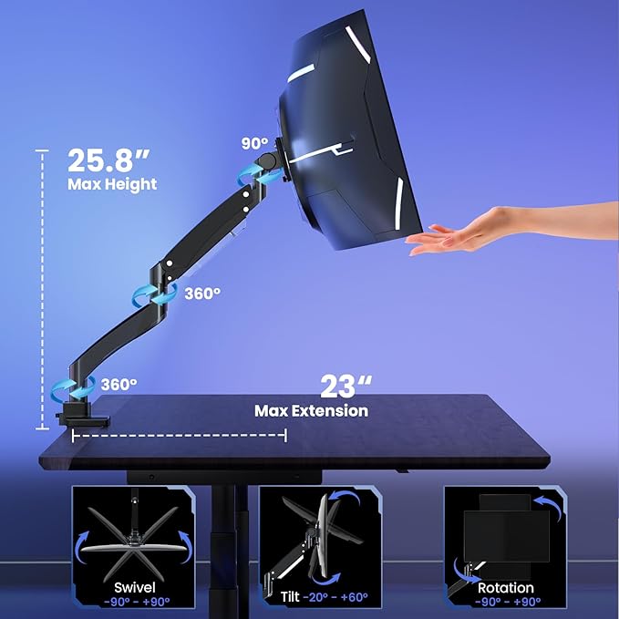 Ultrawide Monitor-Arm Heavy Duty 22-57‘’ - Image 3