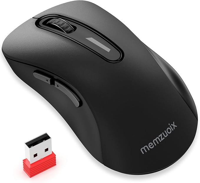 memzuoix 2.4G Wireless Mouse, 1400 DPI Computer Mice by memzuoix