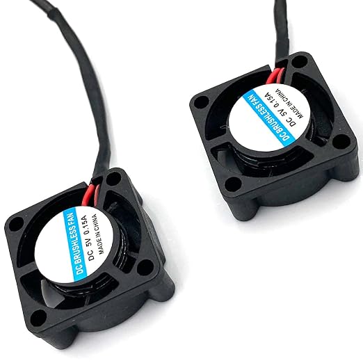 FainWan 2pcs USB 5V DC Fan 2510 Small 2 pin Cooling Cooler Computer 25mm X 10mm - Image 4