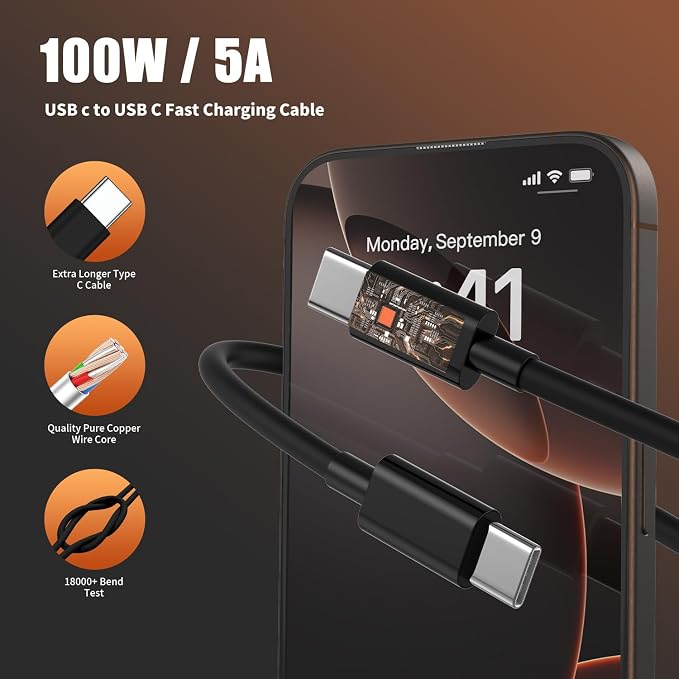 iPhone 16 Pro Max Charger Fast Charging, 45W Super Fast USB C Chargers - Image 5