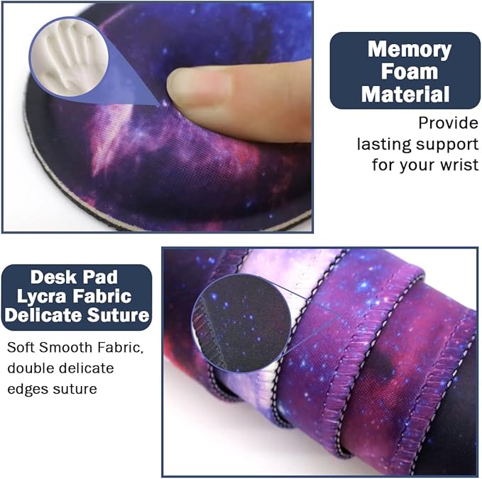 Large Mouse Pad and Keyboard Wrist Rest, Desk Pad - Image 3