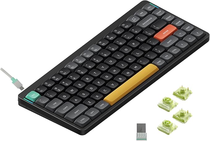 nuphy Air75 V2 Portable 75% Mechanical Keyboard, Wireless Keyboard, Supports by NuPhy