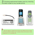 iMah BT162342/BT262342 2.4V 300mAh Ni-MH Cordless Phone Batteries Compatible - Image 5