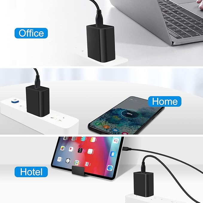 Samsung S25 A16 5G Fast Charger Type C, 20W USB C Charger Block & 9FT Long USB - Image 6