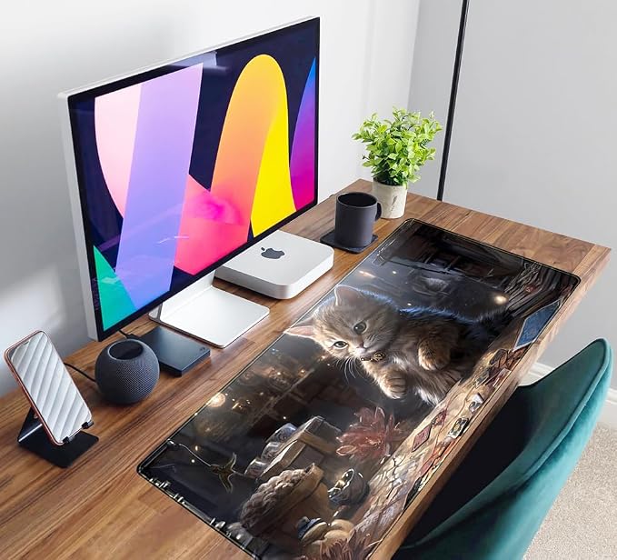 Lotus Cat XL Extended Large Gaming Mouse Pad - Image 6