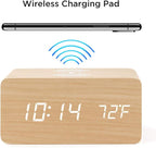 OCT17 Alarm Clock with Qi Wireless Charging Pad Compatible with iPhone Samsung - Image 4