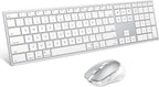 Full-Size Metal Wireless Keyboard and Mouse by OMOTON