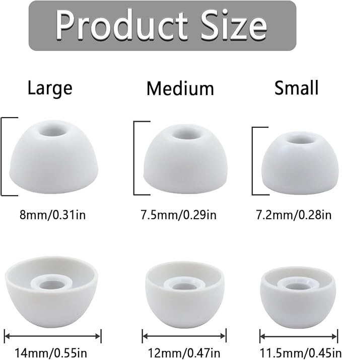Replacement Silicone Ear Tips for Beats Fit Pro/Studio Buds/Studio Buds+ - Image 3
