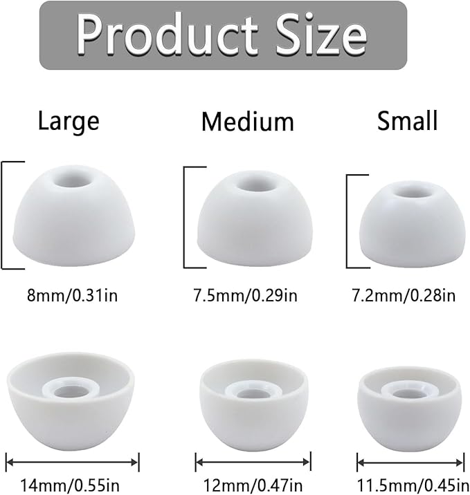 Replacement Silicone Ear Tips for Beats Fit Pro/Studio Buds/Studio Buds+ - Image 3