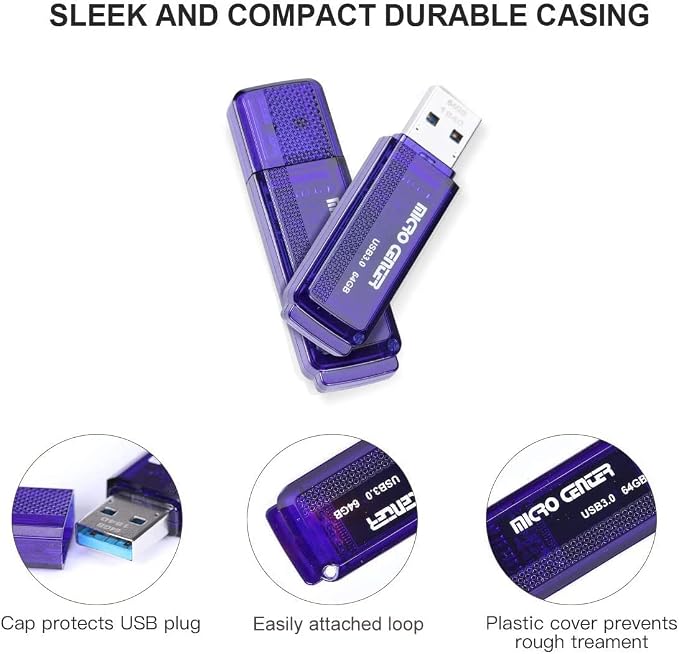 INLAND Micro Center SuperSpeed 5 Pack 64GB and 5 Pack 32GB USB 3.0 Flash Drive - Image 3