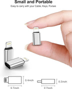 USB C to Lightning Adapter, 4 Pack Fast Charging Data Sync Lightning to USB - Image 6
