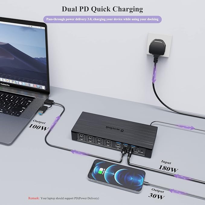 WAVLINK DisplayLink Laptop Docking Station - Image 4