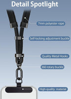 ZXZone Phone Strap*1 Phone Tether Tab*1 Adjustable Neck Strap Phone Lanyard - Image 7